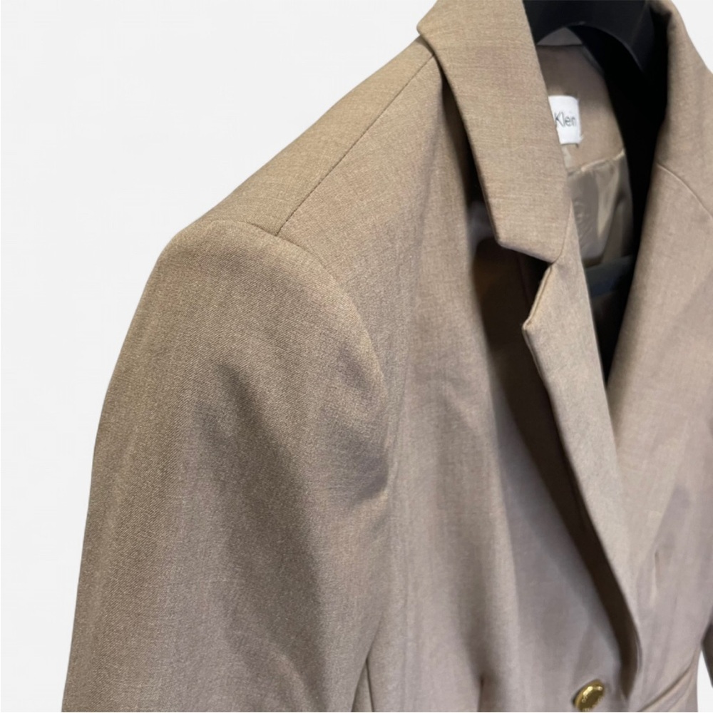 Calvin Klein Women's Beige Blazer - Picture 5 of 6